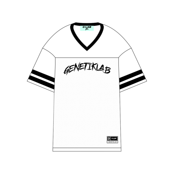 FOOTBALL TEE WHITE & BLACK - "25" - Image 2